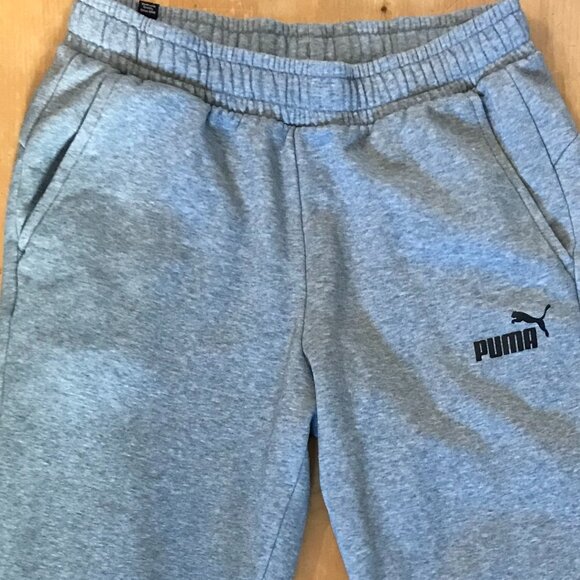 Puma Men’s Grey Sweatpants – Size L - Picture 3 of 6